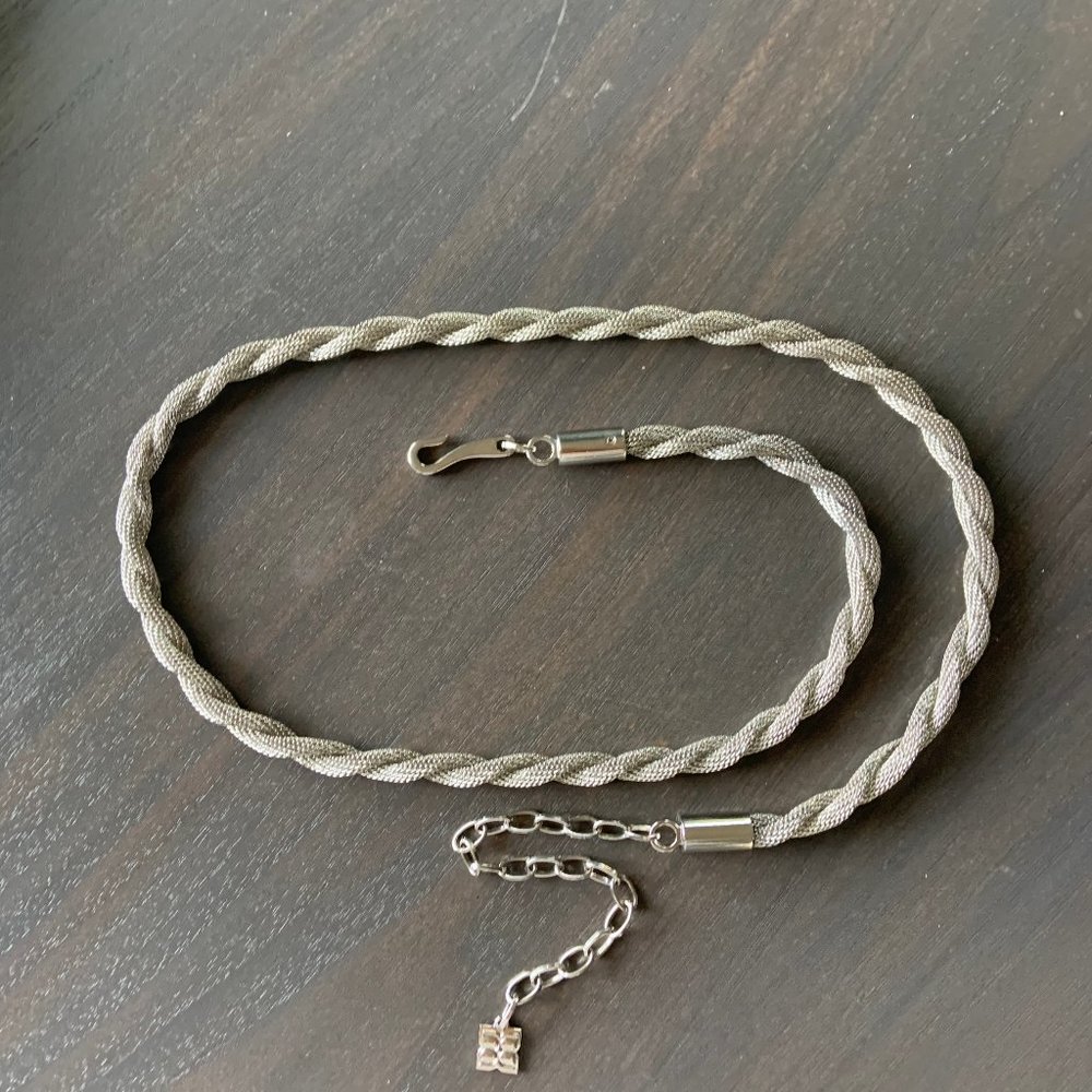 BCBGMaxazria Silver Chain Belt